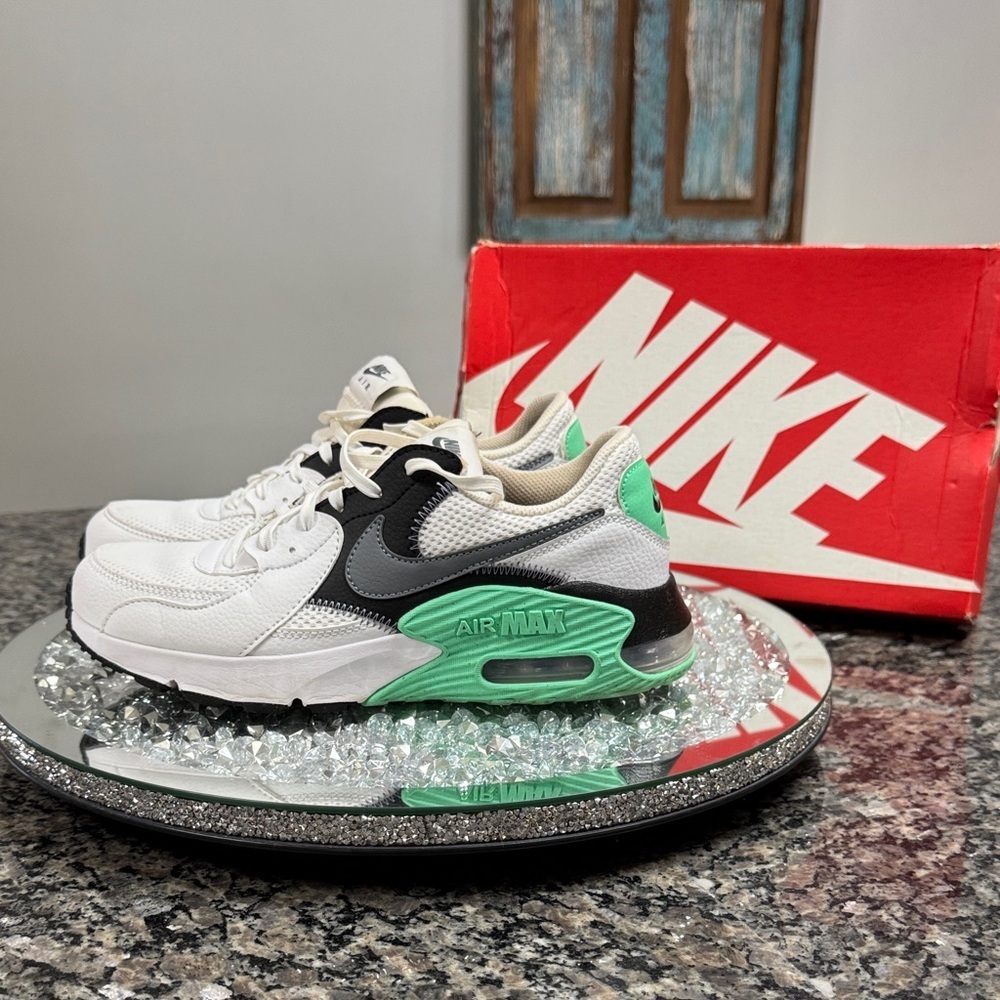 Nike Air Max Excee White and Mint Sneakers 8